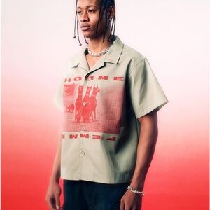 Homme + Femme Doberman Button Down Top